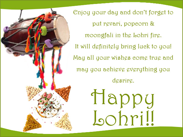 Enjoy Your Day And Don’t Forget to put revari, Popcorn & Moongfali In The Lohri Fire