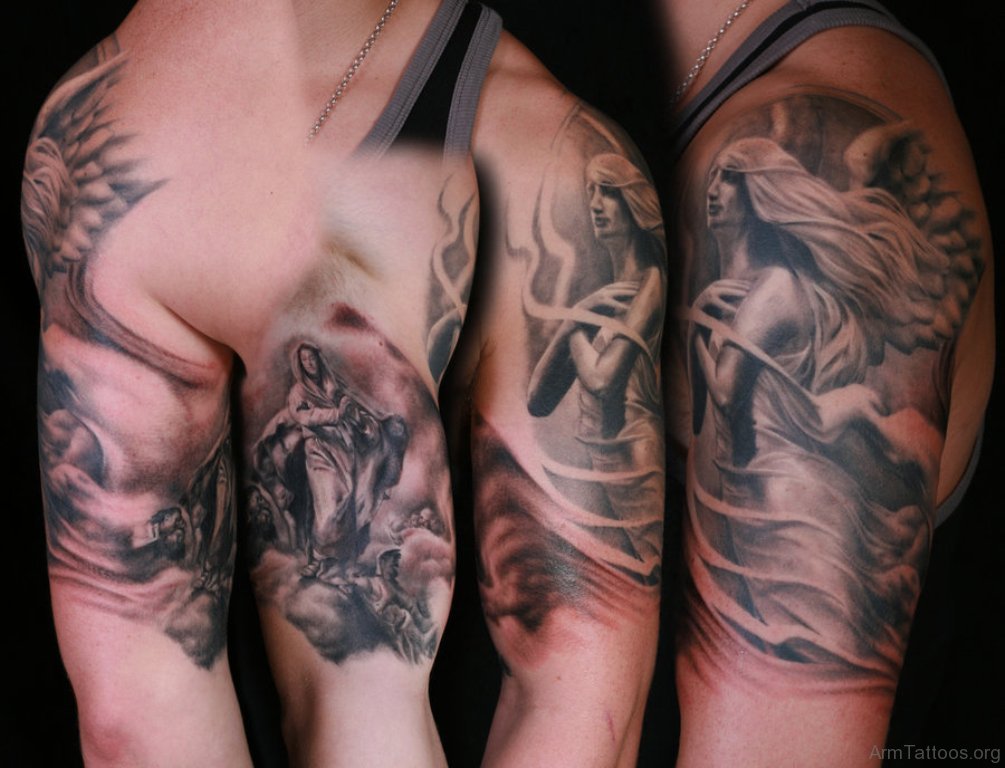 Fallen Angel Tattoo On Arm