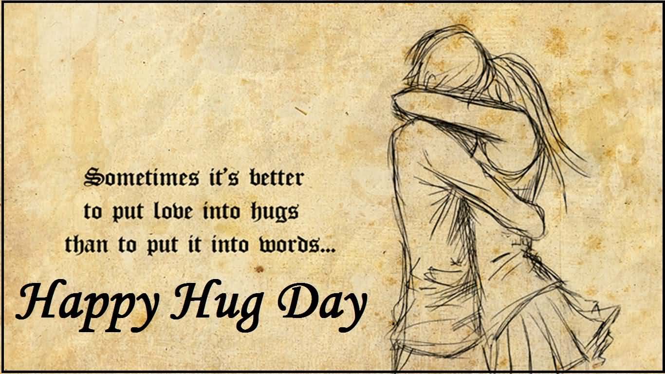 Happy Hug Day 2018 Greeting Card