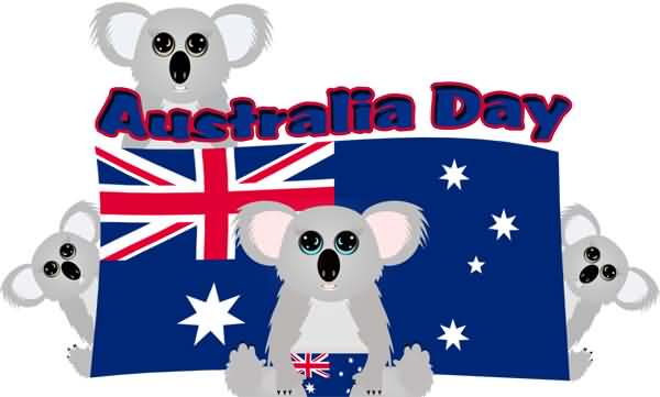 Happy Australia Day Koala Family