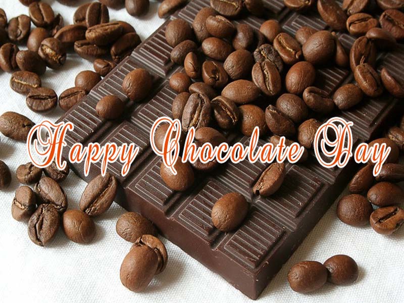 Happy Chocolate Day chocolaty beans picture