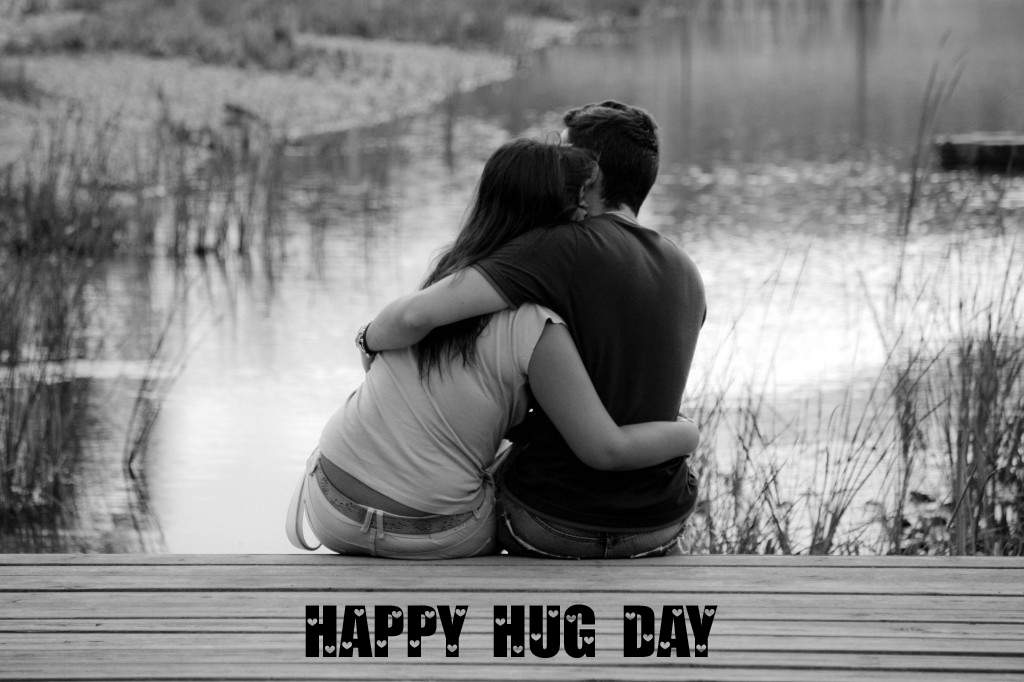 Happy Hug Day Couple Hugging Picture