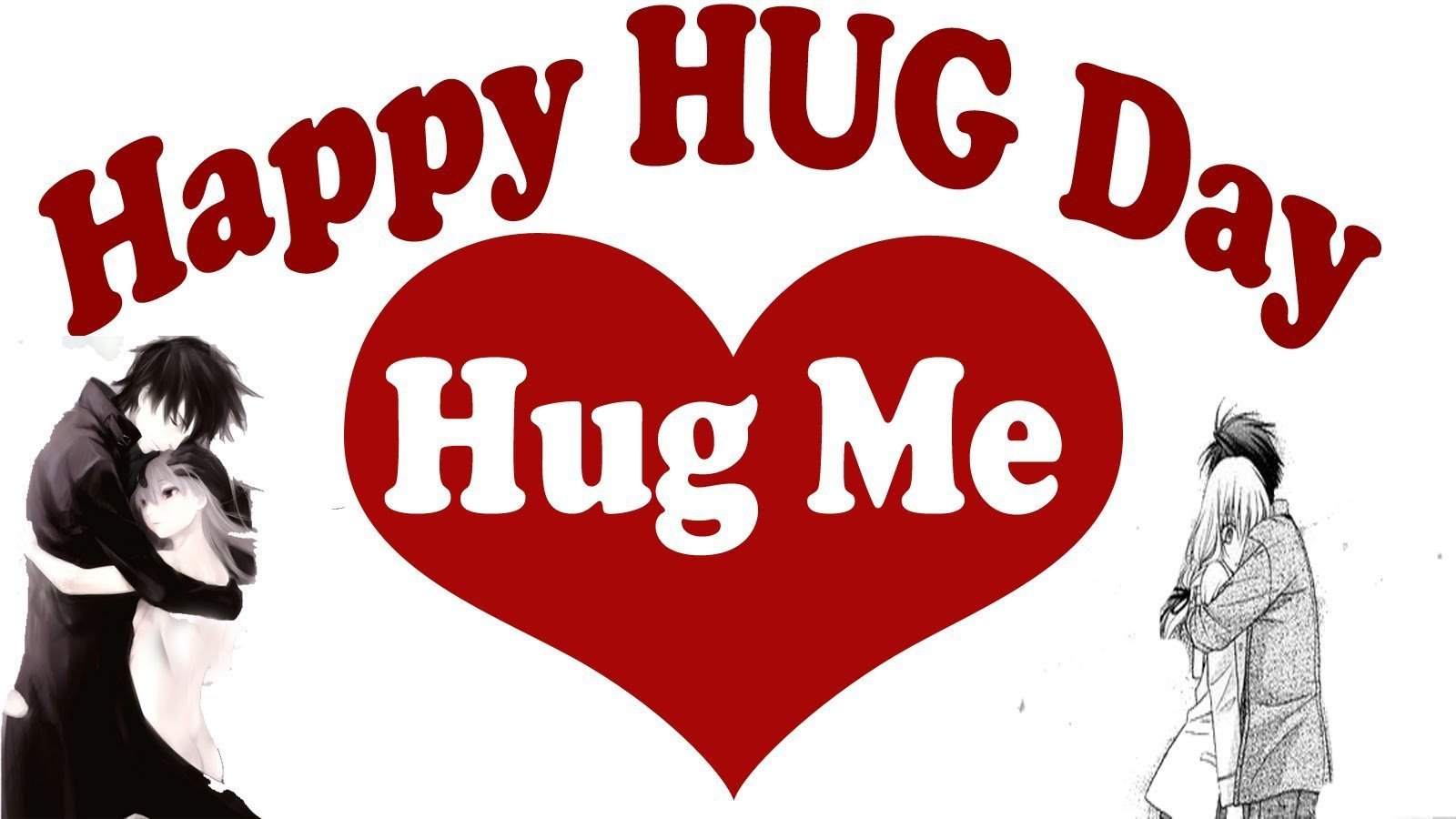Happy Hug Day Hug Me Card
