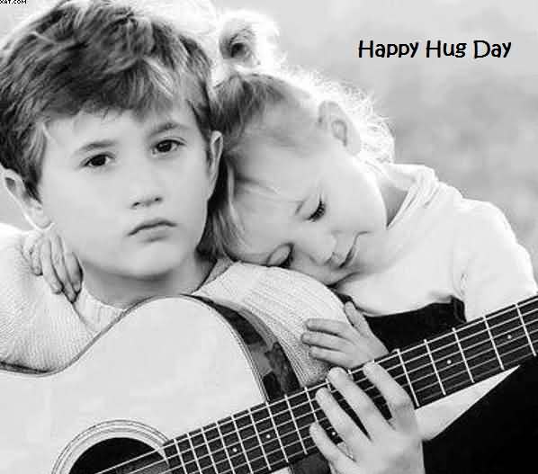 Happy Hug Day cute boy and boy picture