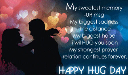 Happy Hug Day wishes image