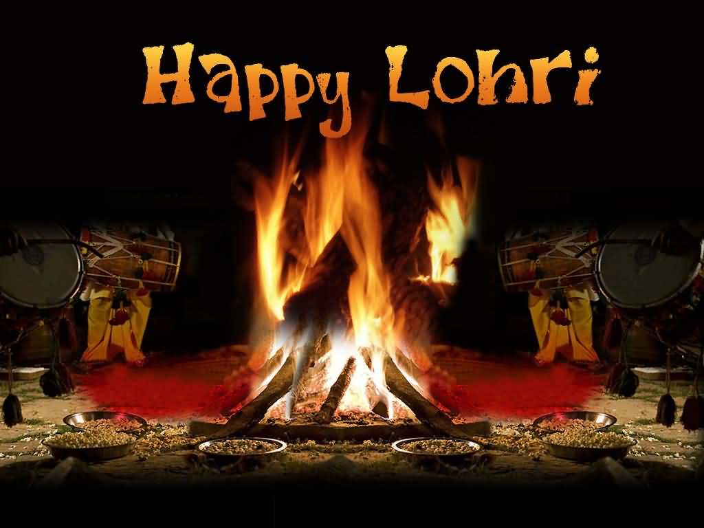 Happy Lohri 2018 Bonfire Picture