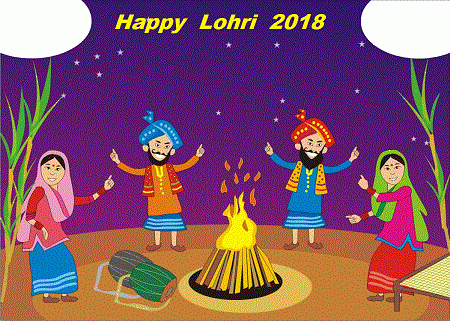 Happy Lohri 2018 Punjabi Couples Dancing