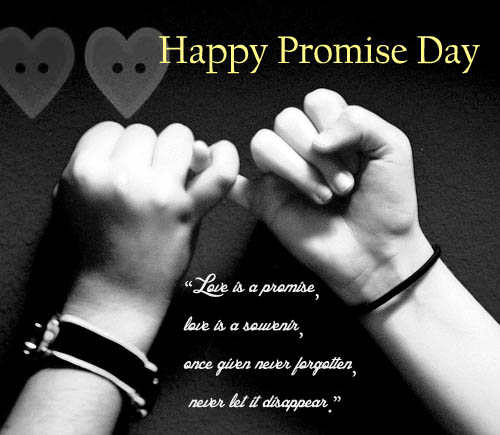 Happy Promise Day love is a promise