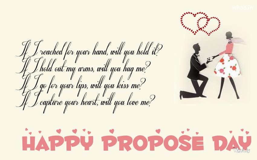 Happy Propose Day 2018 greeting card