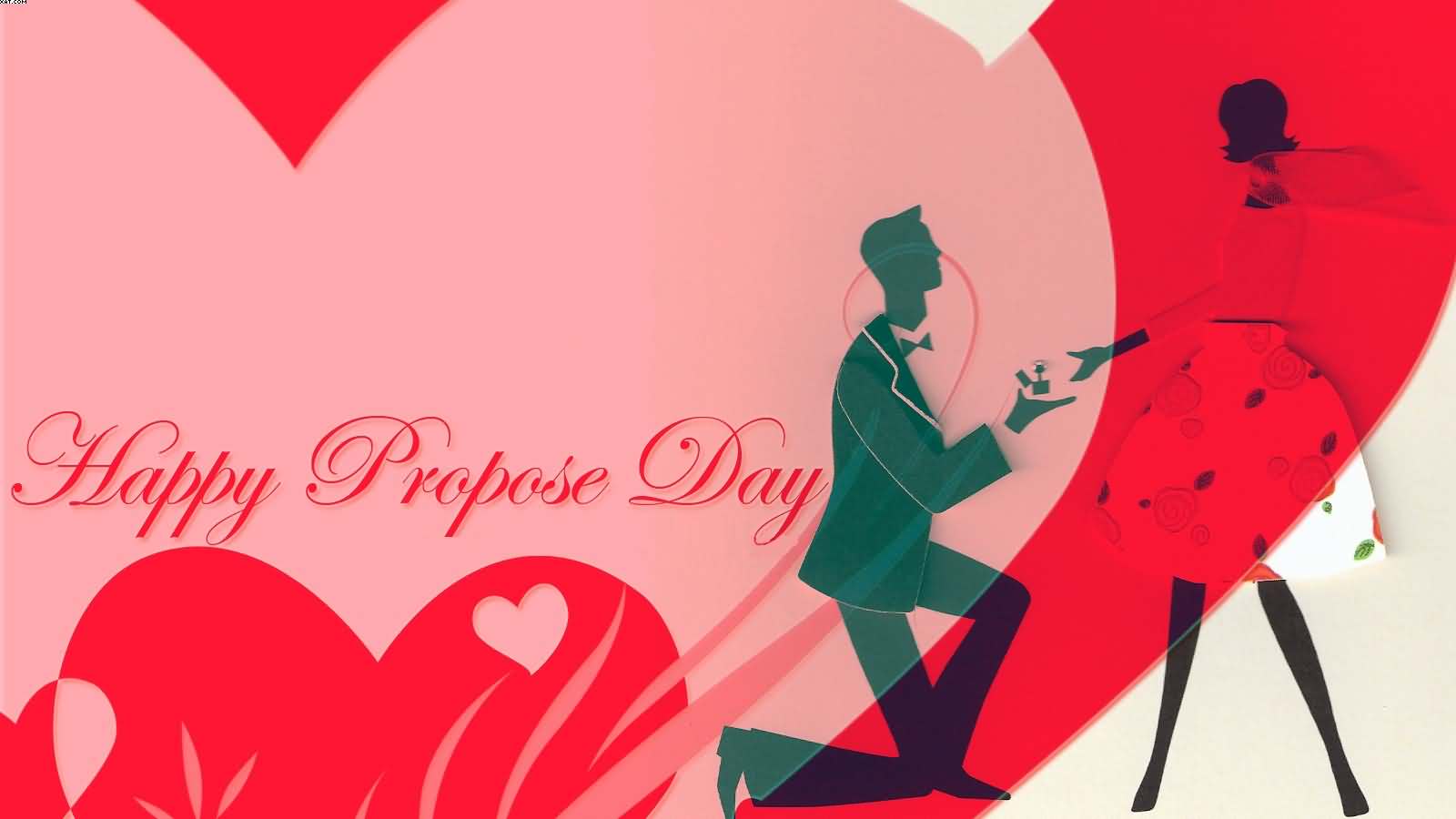 Happy Propose Day beautiful clipart wallpaper
