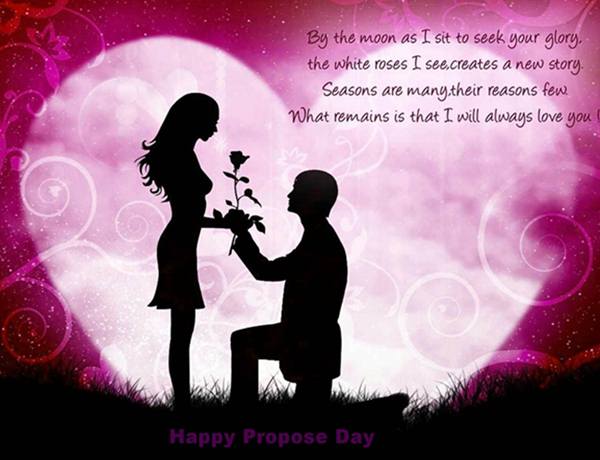 Happy Propose Day boy proposing girl picture