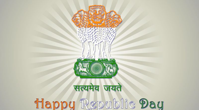 Happy Republic Day Emblem Of India