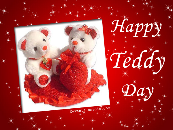 Happy Teddy Bear Day romantic teddy bears greeting card
