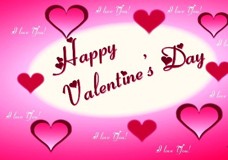 Happy Valentines Day I love You background image