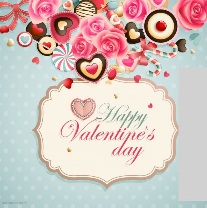 Happy Valentine’s Day beautiful greeting card