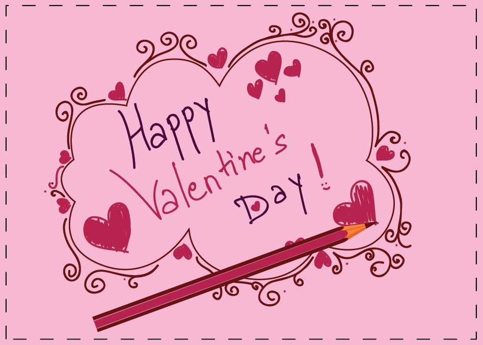 Happy Valentine’s Day hand made card