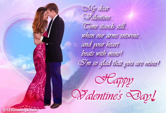 Happy Valentines Day my dear valentine image
