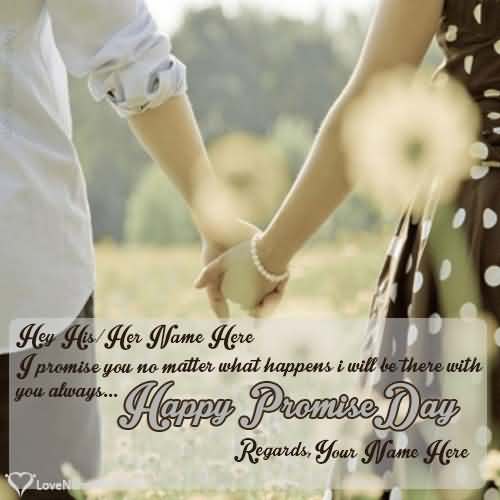 Happy promise day card