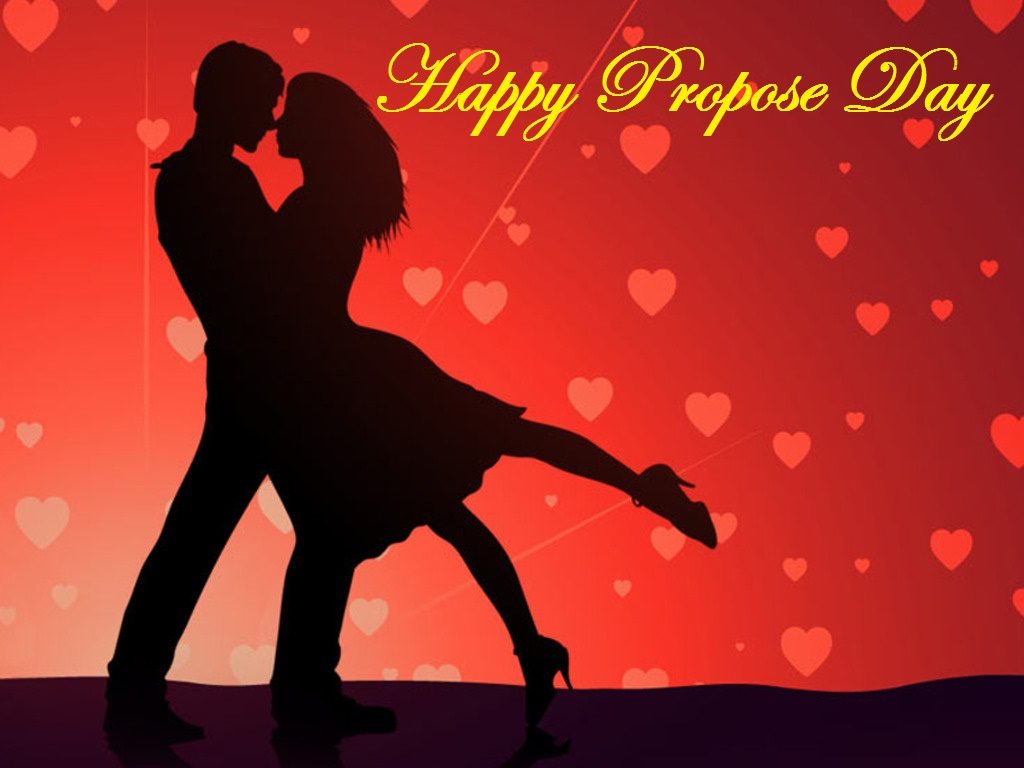 Happy propose day love couple