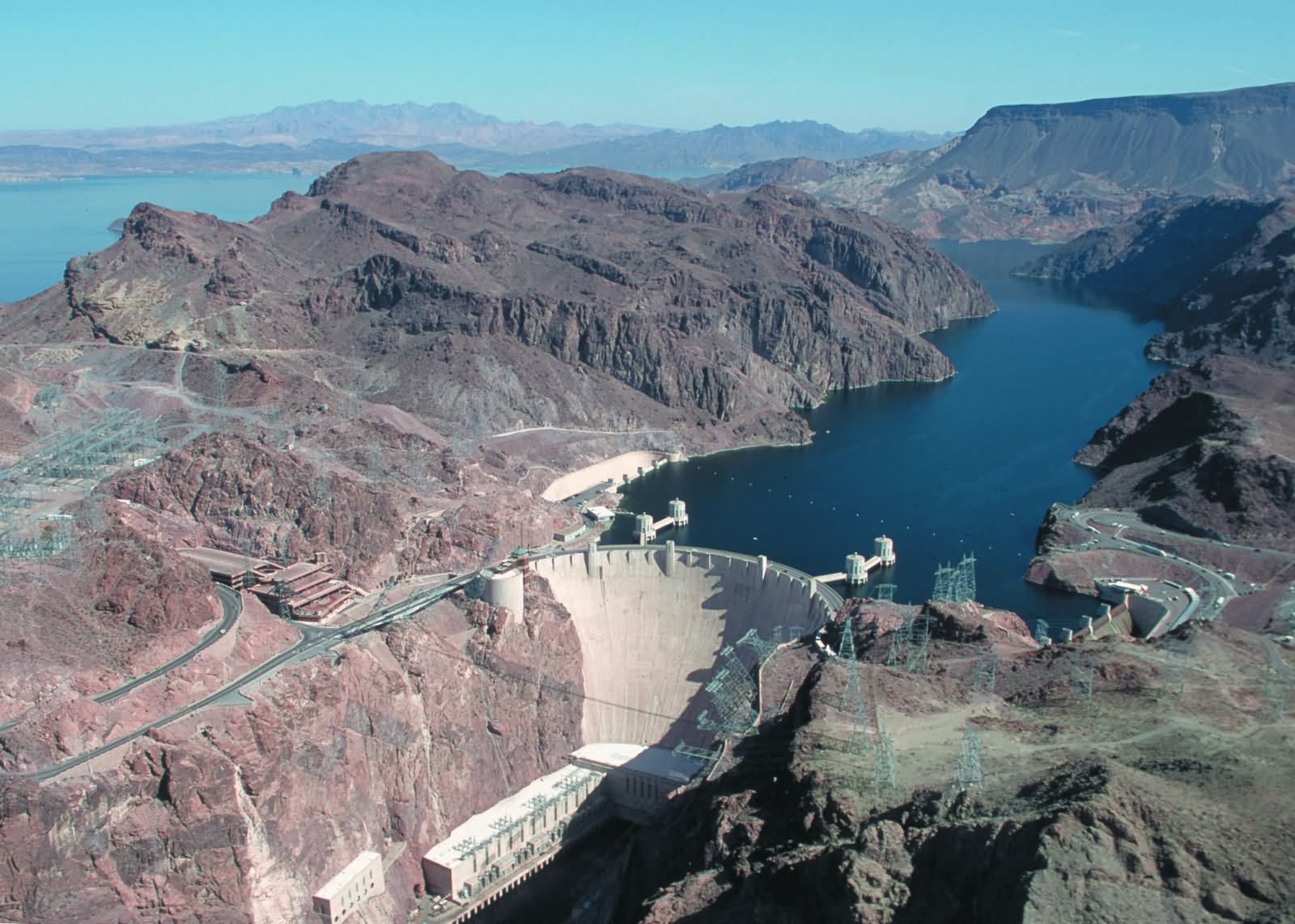 Hoover Dam Aerial View From Helicopter