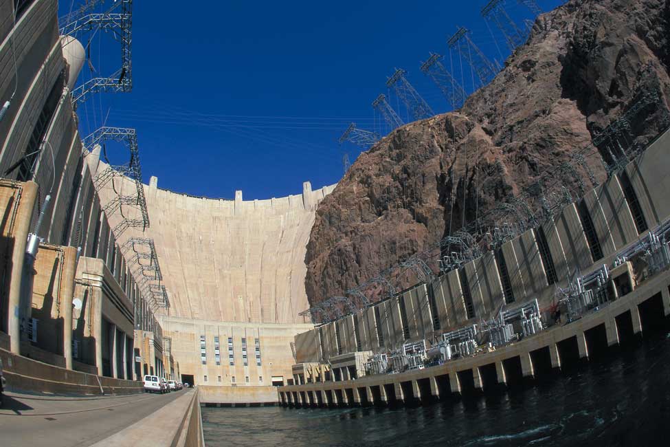 Hoover Dam’s Turbines Which Generate Electricity For Arizona, Nevada, and Southern California.