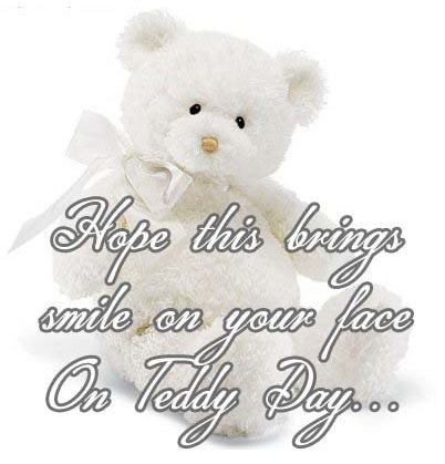 Hope This Brings Smile On Your Face On Teddy Day beautiful white teddy image
