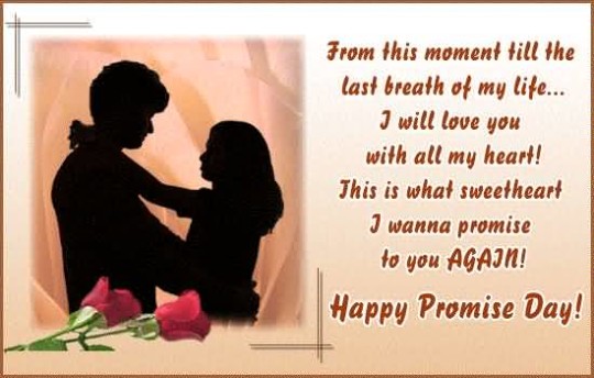 I wanna promise to you again happy promise day