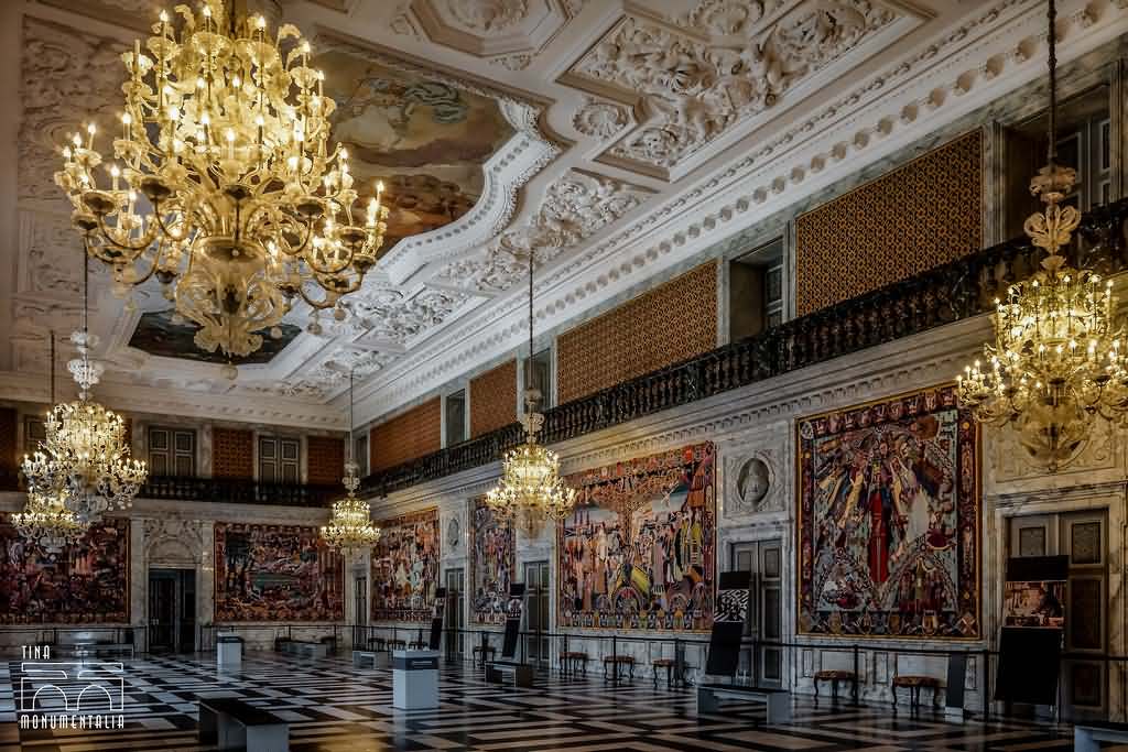 Interior Room Of The Christiansborg Palace In Denmark