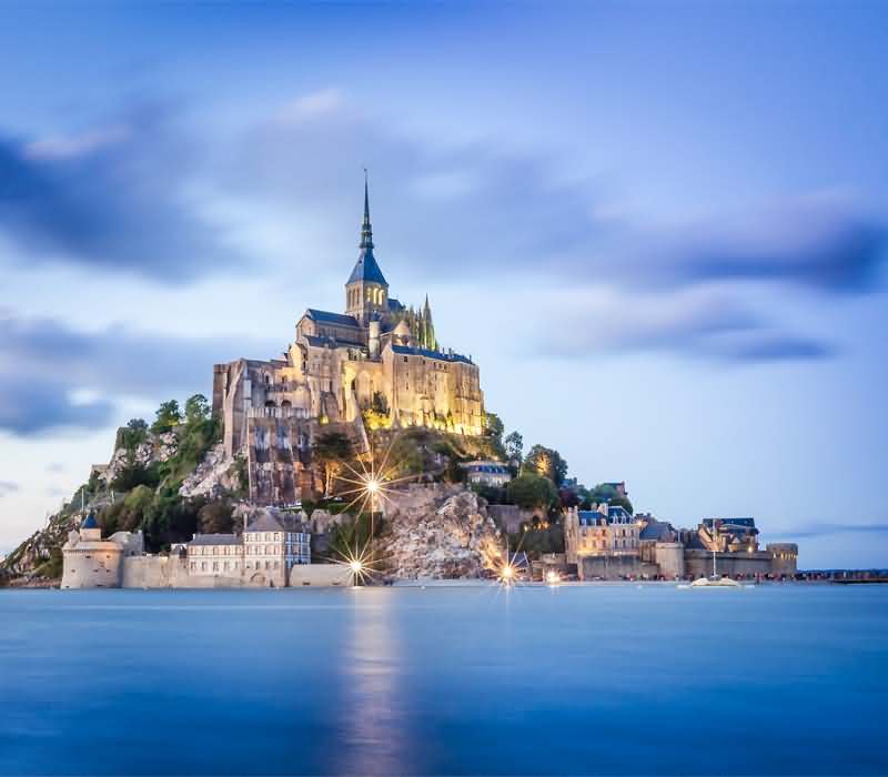 Mont Saint-Michel looks beautiful