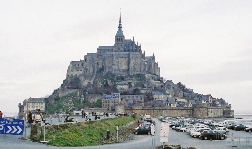 Mont Saint-Michel viewed from the parking