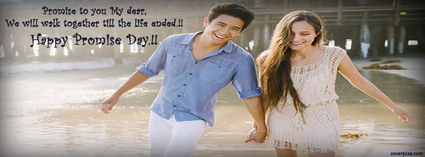 Promise to you my dear on promise day facebook cover picture