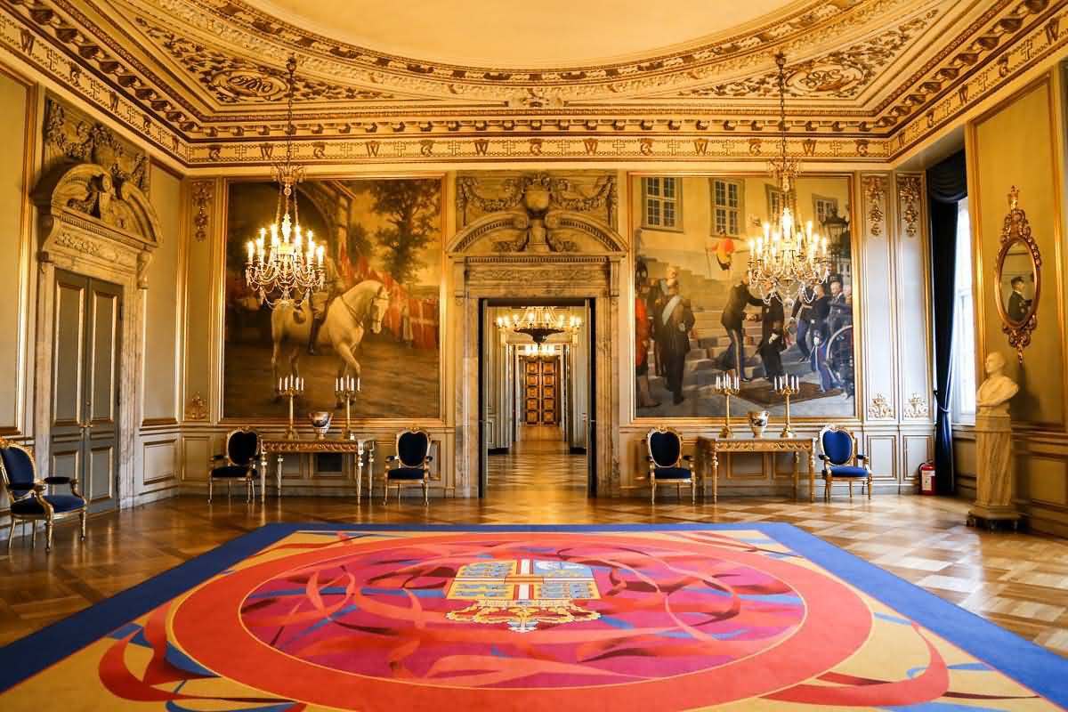 Room Inside The Christiansborg Palace In Copenhagen, Denmark