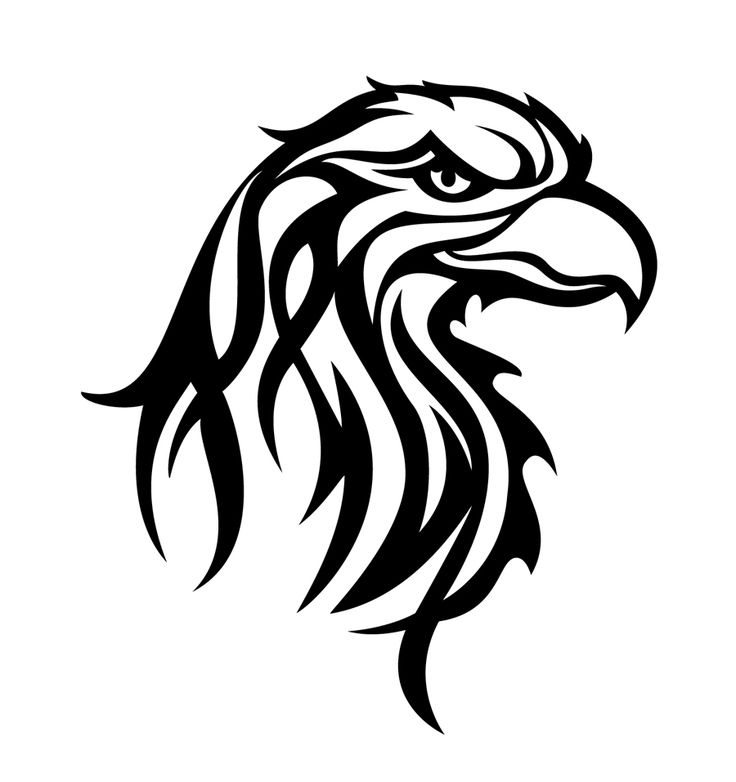 Simple But Amazing Eagle Head Tattoo Design
