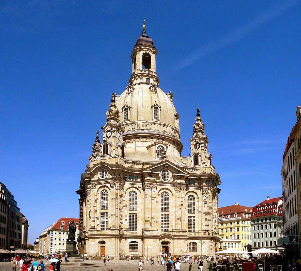 The Dresden Frauenkirche in dresden germany