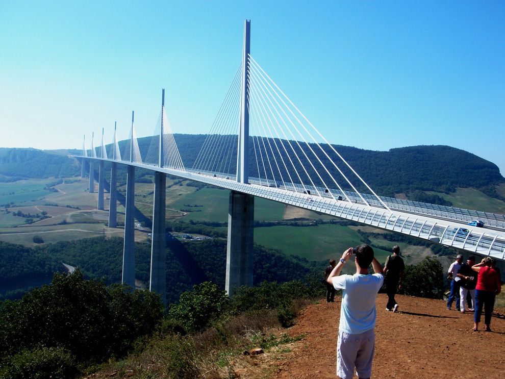 The Millau Viaduct in southern france