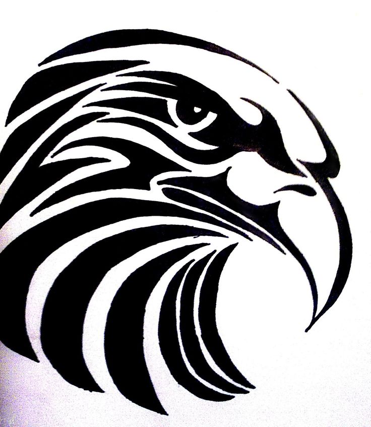 Tribal Eagle Head Tattoo Design By Bogi90