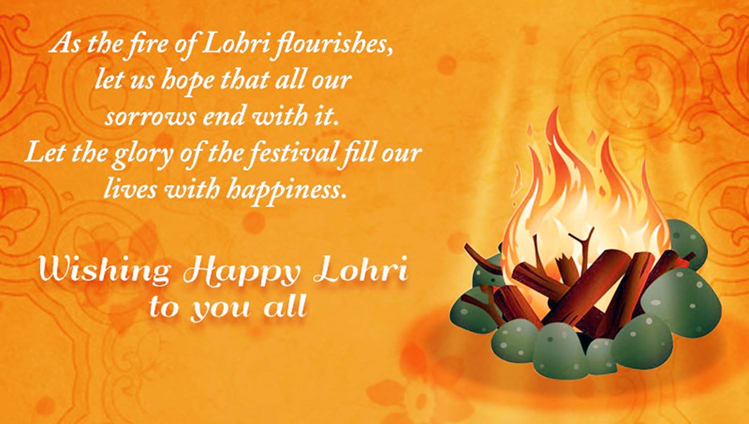 Wishing Happy Lohri To You All Card