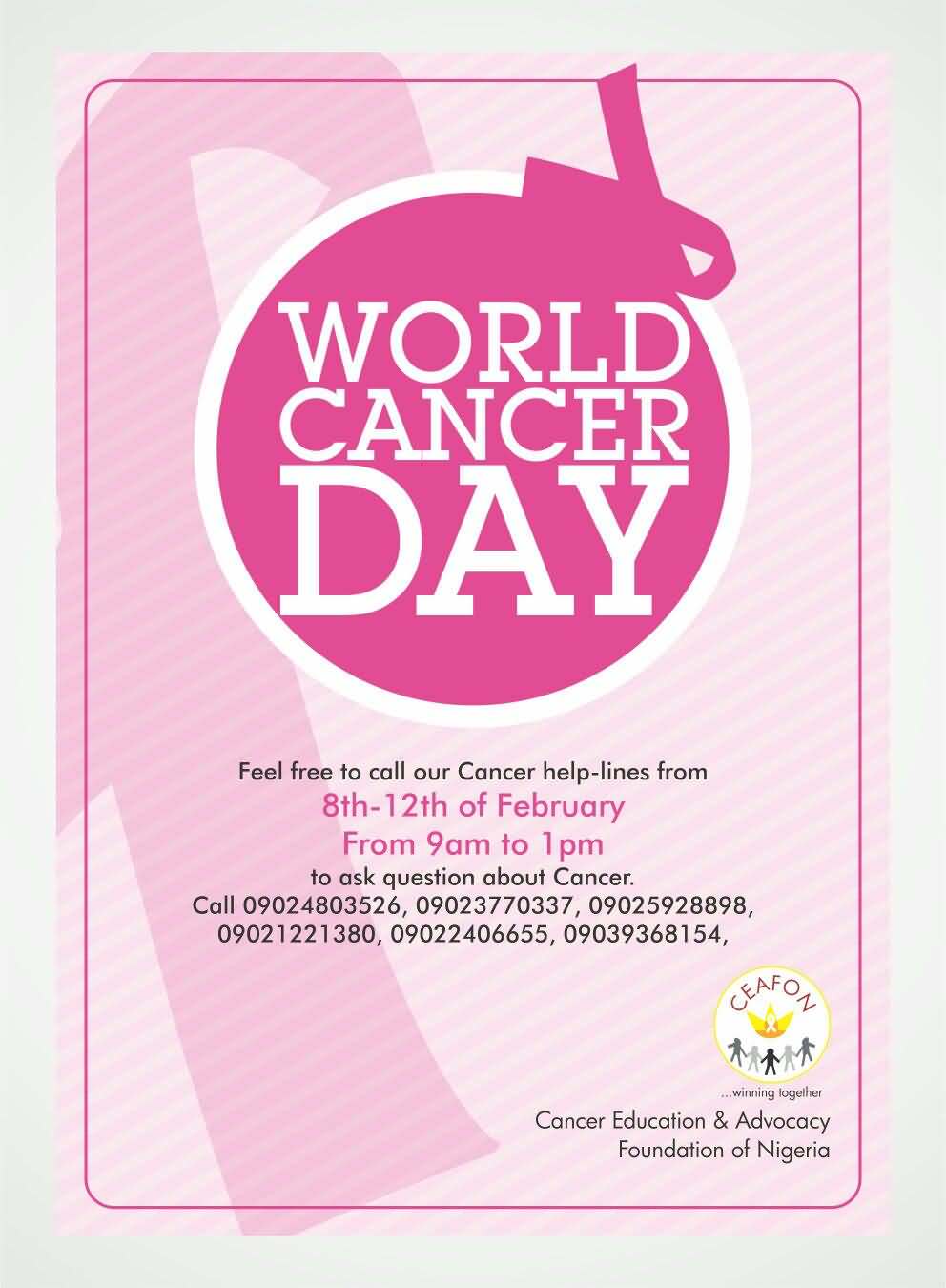 World Cancer Day event card