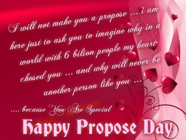 You are special happy Propose Day