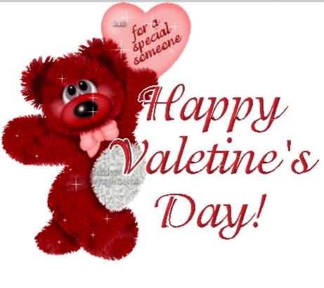 happy Valentine’s Day tatty teddy for a special someone card