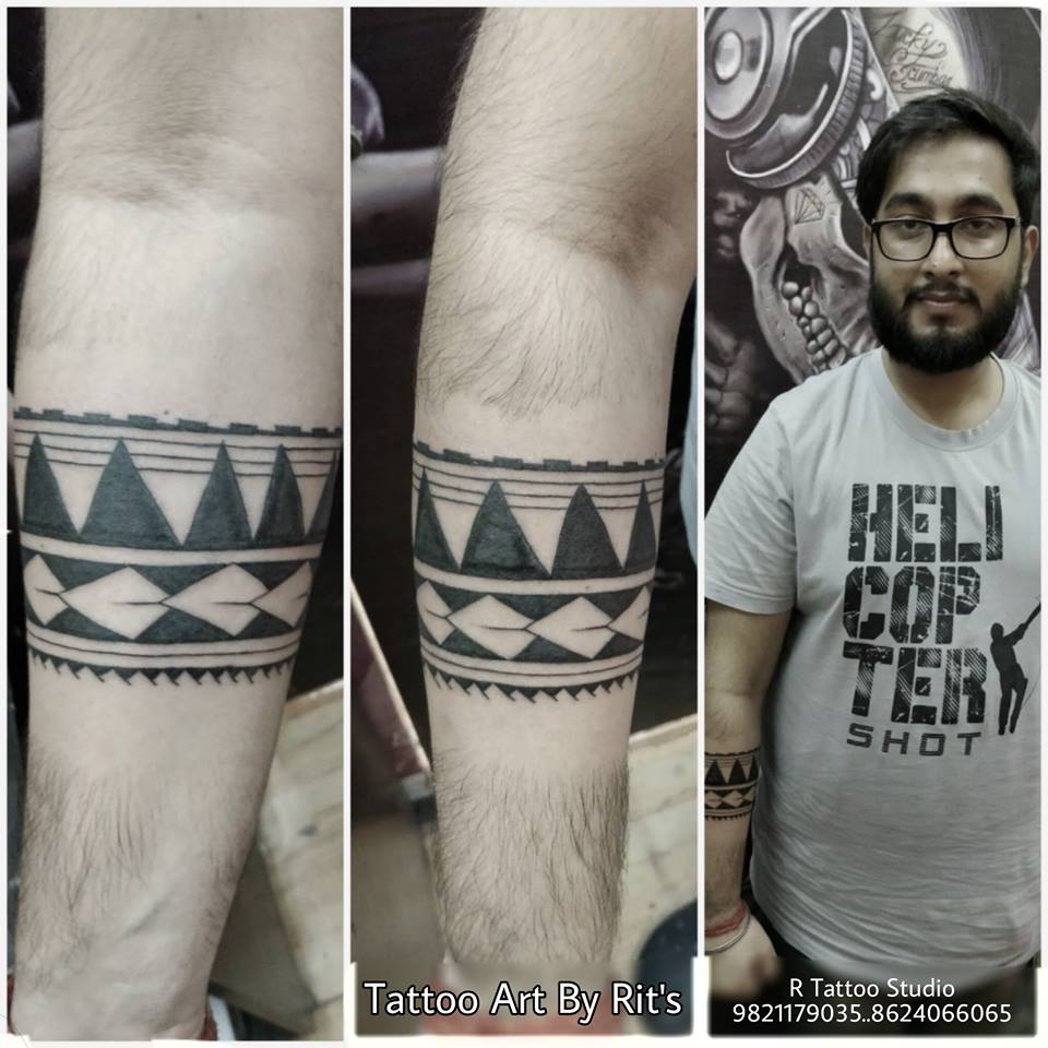 Band Tattoo On Arm