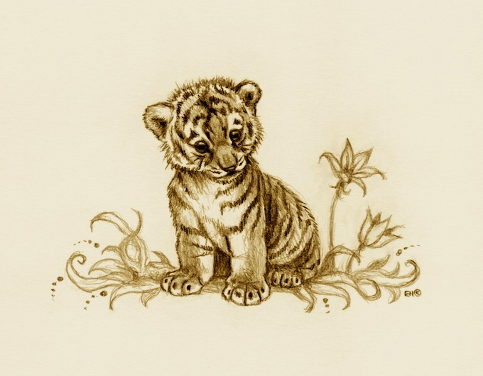 Awesome Tiger Cub Tattoo Design By Artibird on DeviantArt