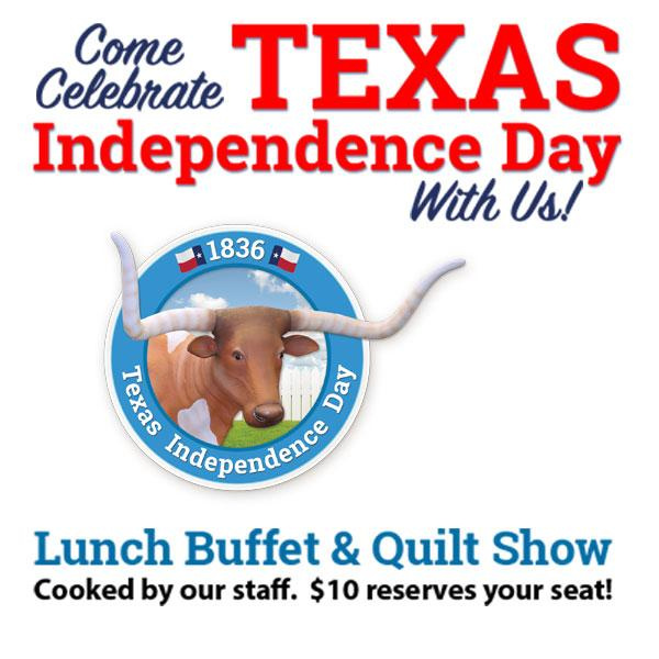 Come celebrate Texas Independence Day with us