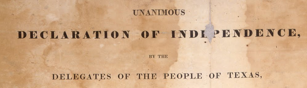 Declaration Of Independence By The delegates of the people of texas