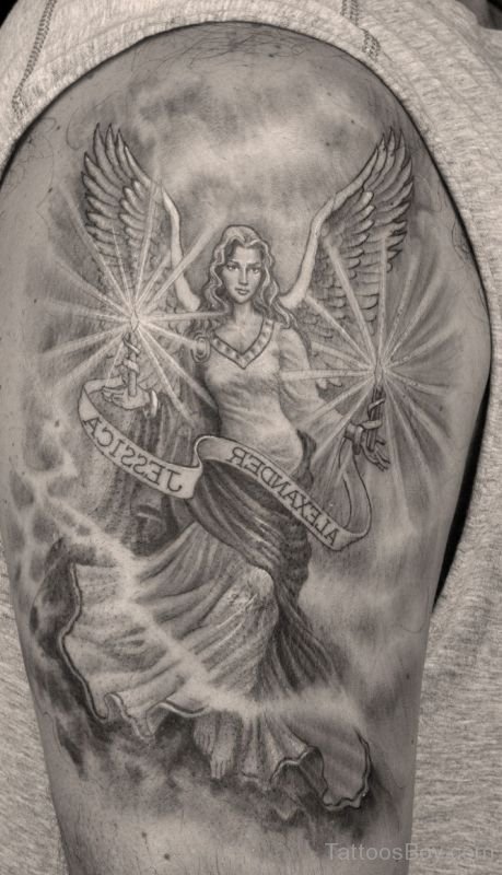 Female Guardian Angel Tattoo Ideas
