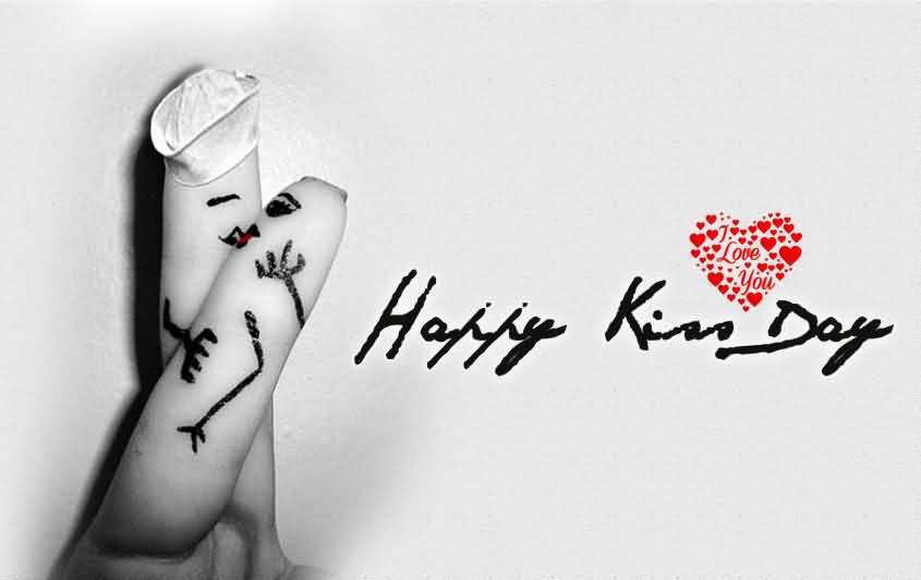 Happy Kiss Day Loving Fingers Picture