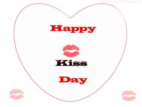 Happy Kiss Day text image