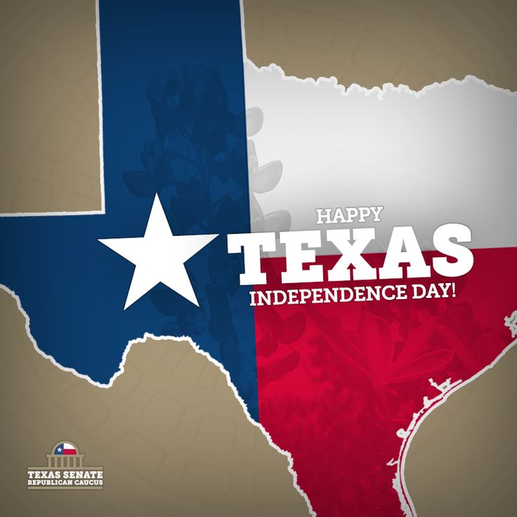 Happy Texas Independence Day texas map in background