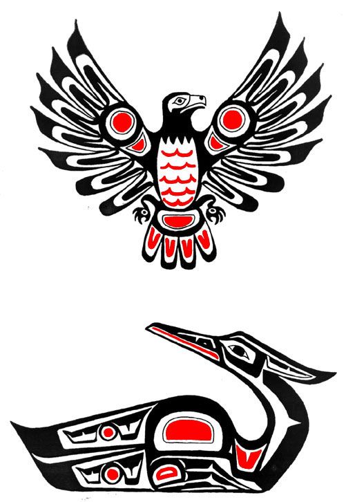 Native American Haida Eagle Tattoo Designs For Men & Women
