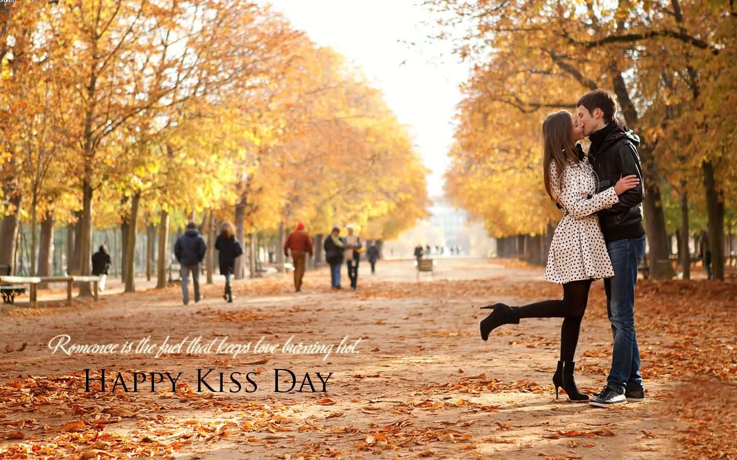 Romance is the fuel that keeps love burning hot Happy Kiss Day